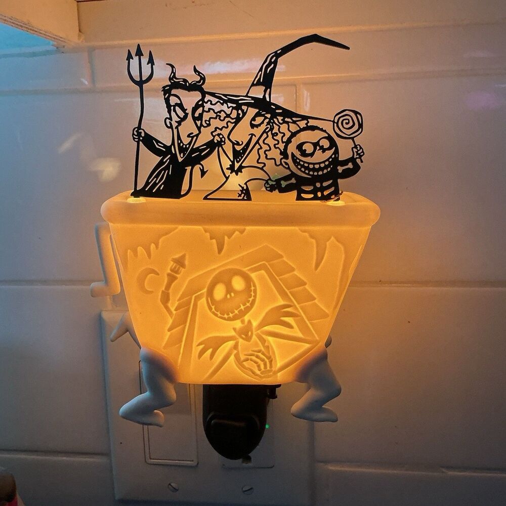 Disney Nightmare Before Christmas Night Light Jack Lock Shock Barrel Halloween